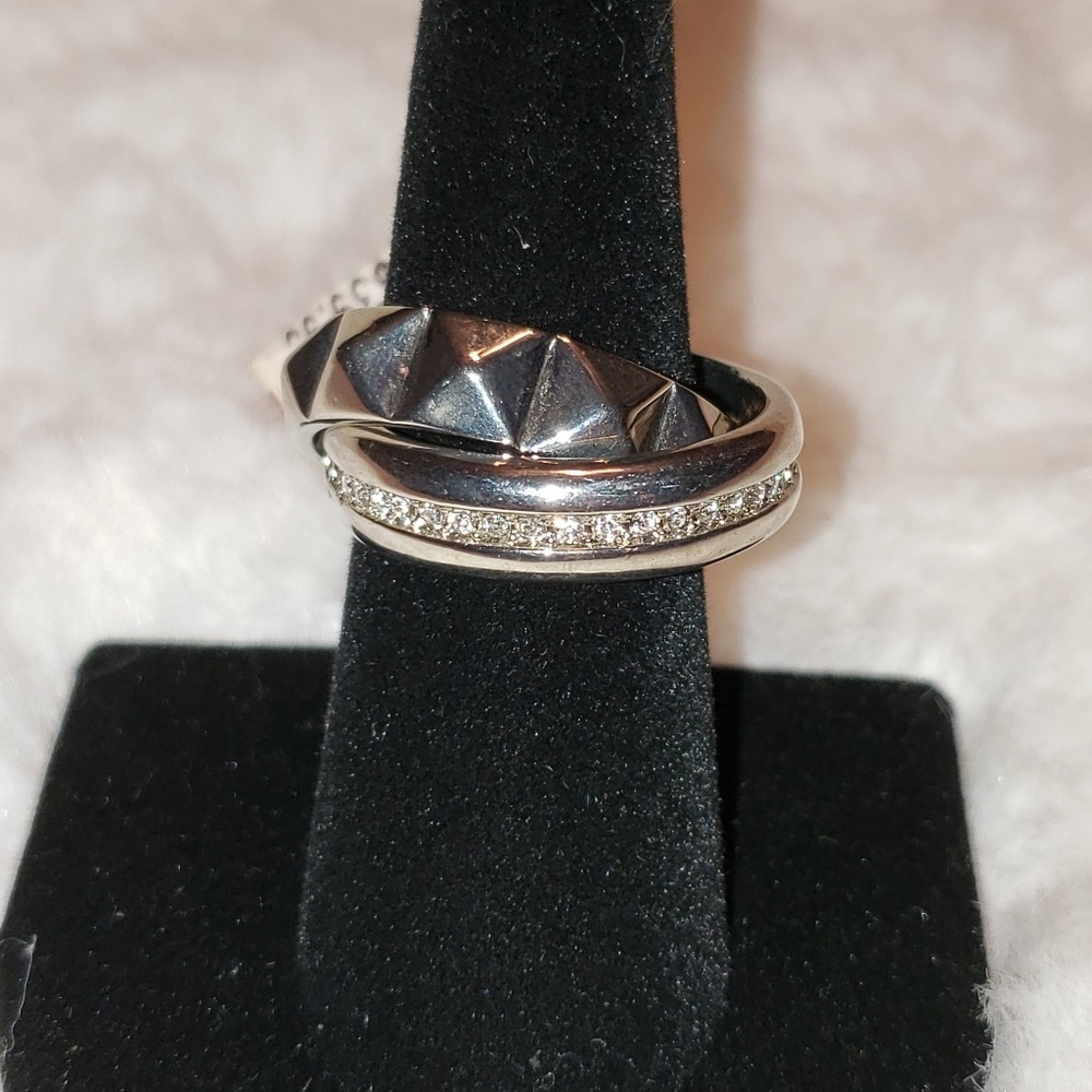 💚Silver interlocking rings - Picture 2 of 4